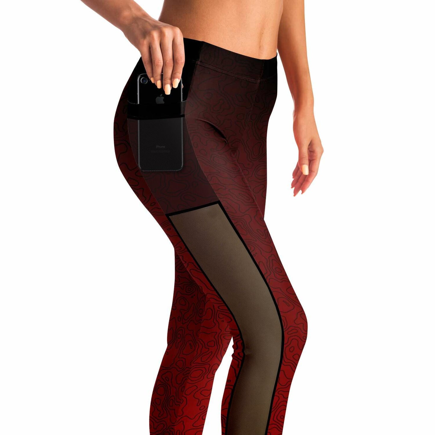 Mesh Pocket Legging - AOP