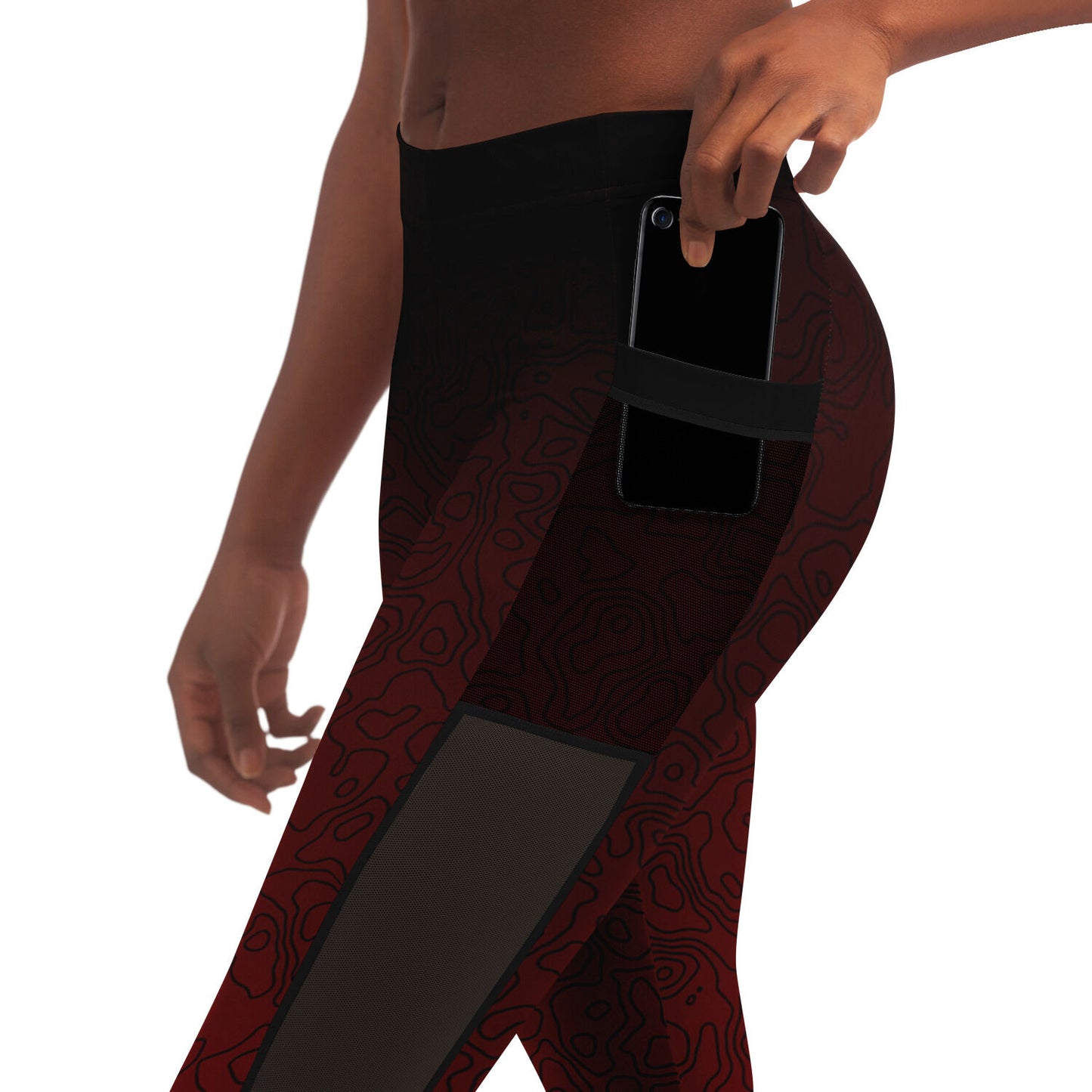 Mesh Pocket Legging - AOP