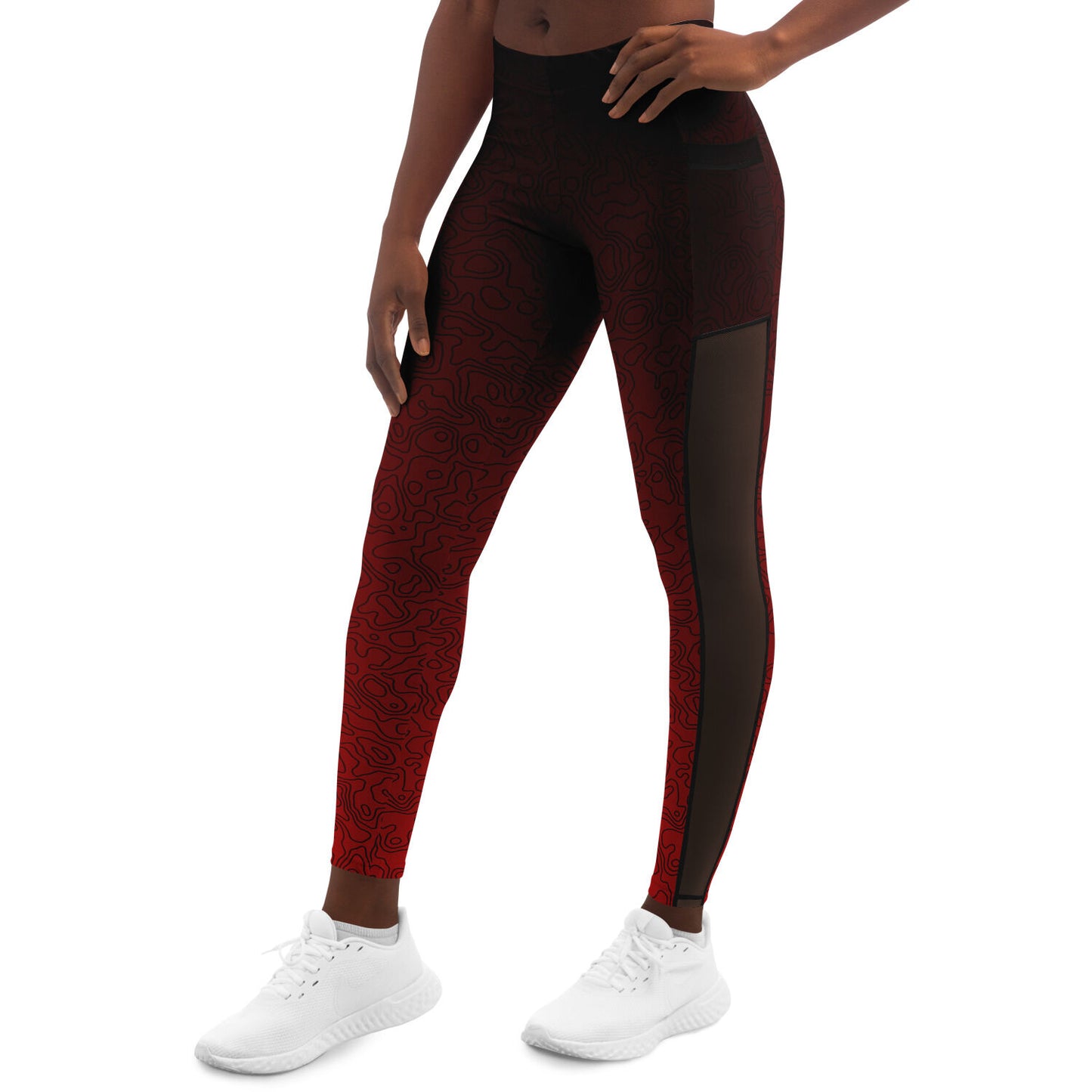 Mesh Pocket Legging - AOP