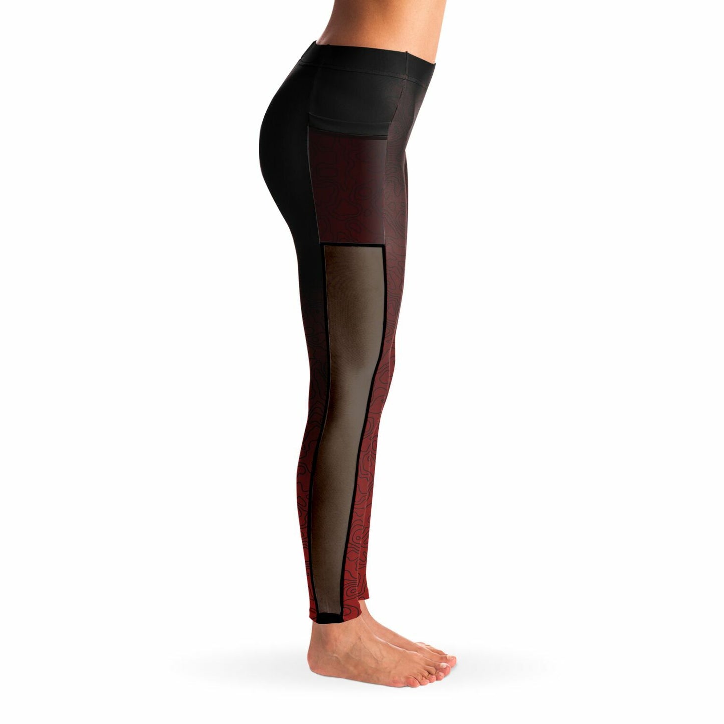 Mesh Pocket Legging - AOP