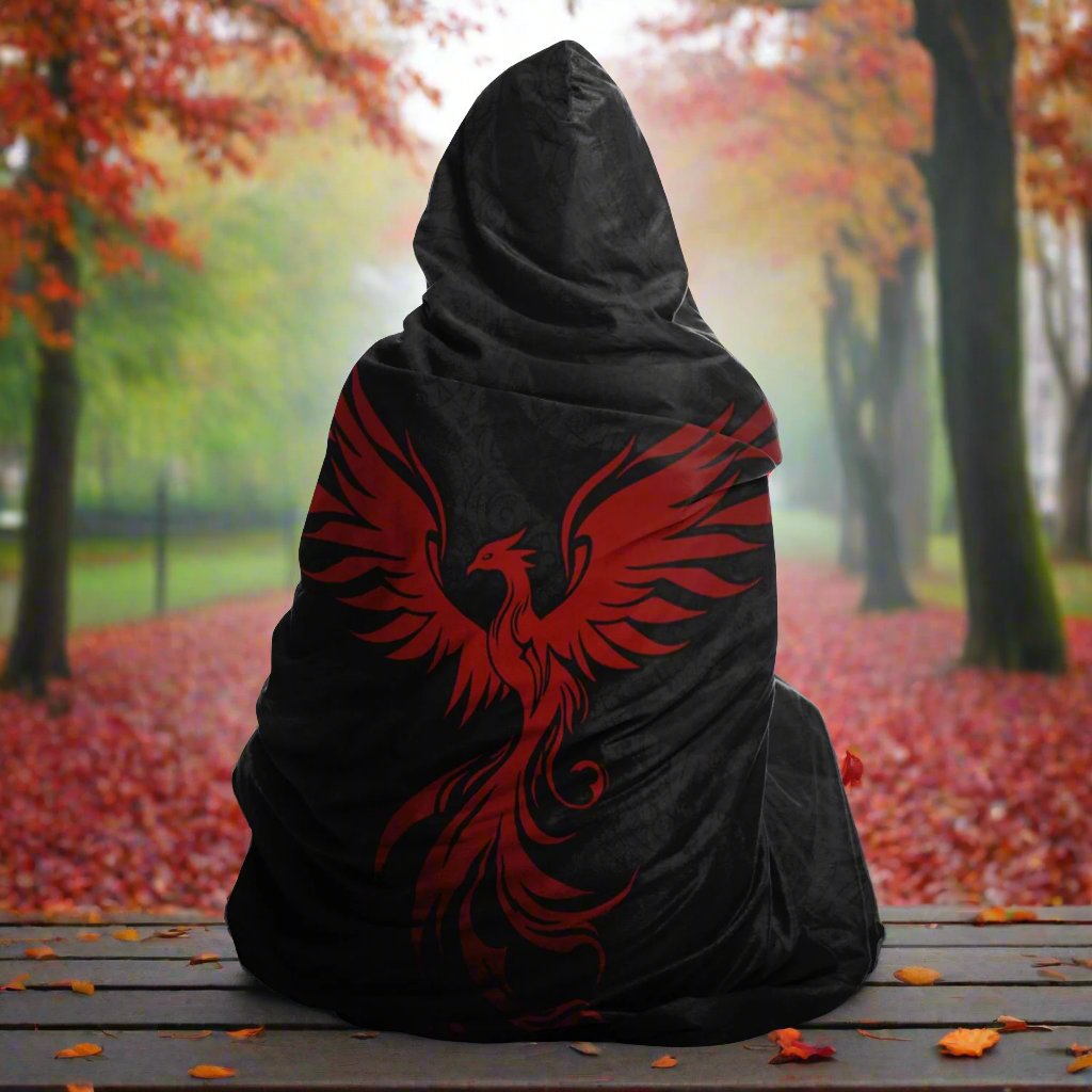 Freyja's Fire Hooded Blanket