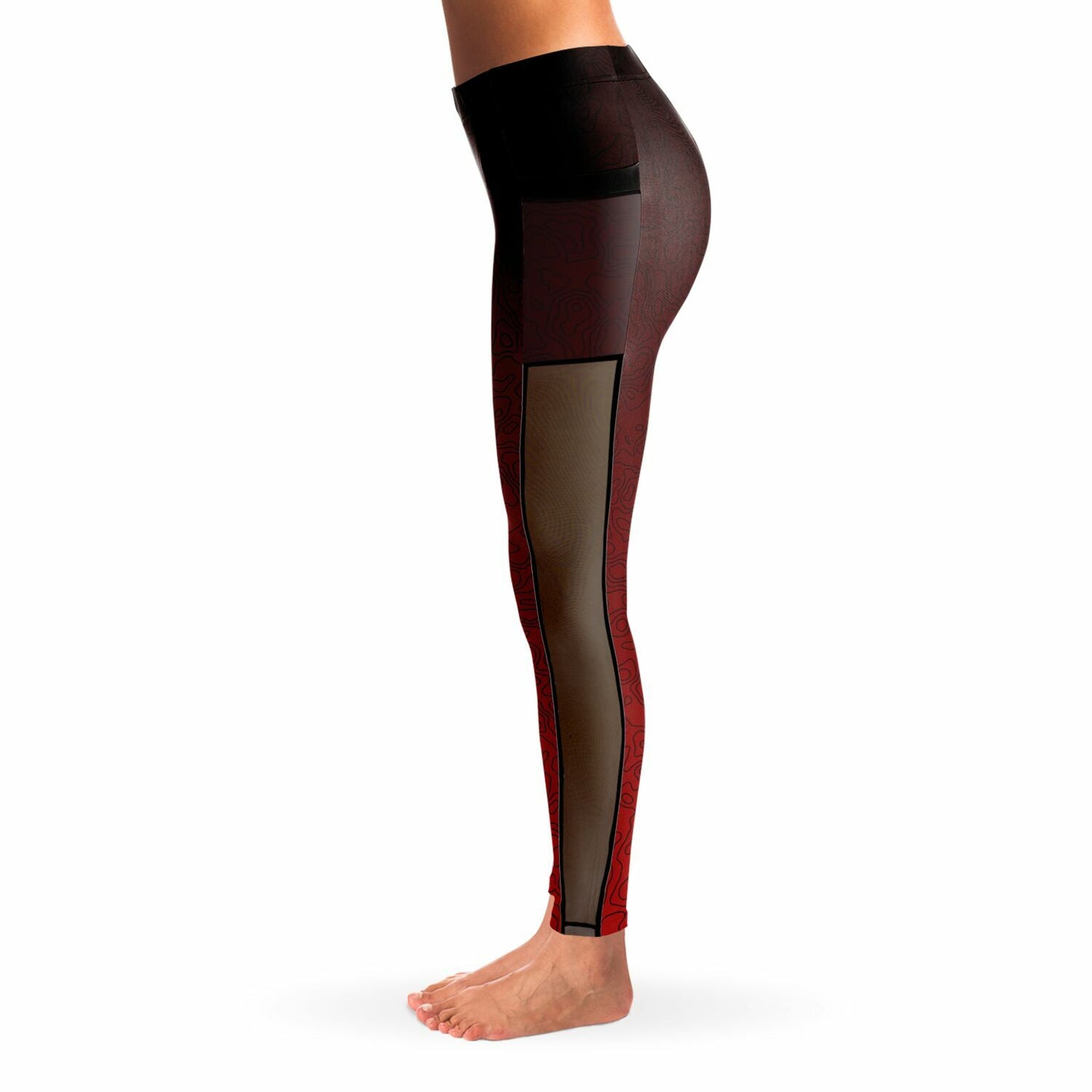 Mesh Pocket Legging - AOP
