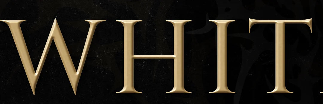Gold lettering, close up