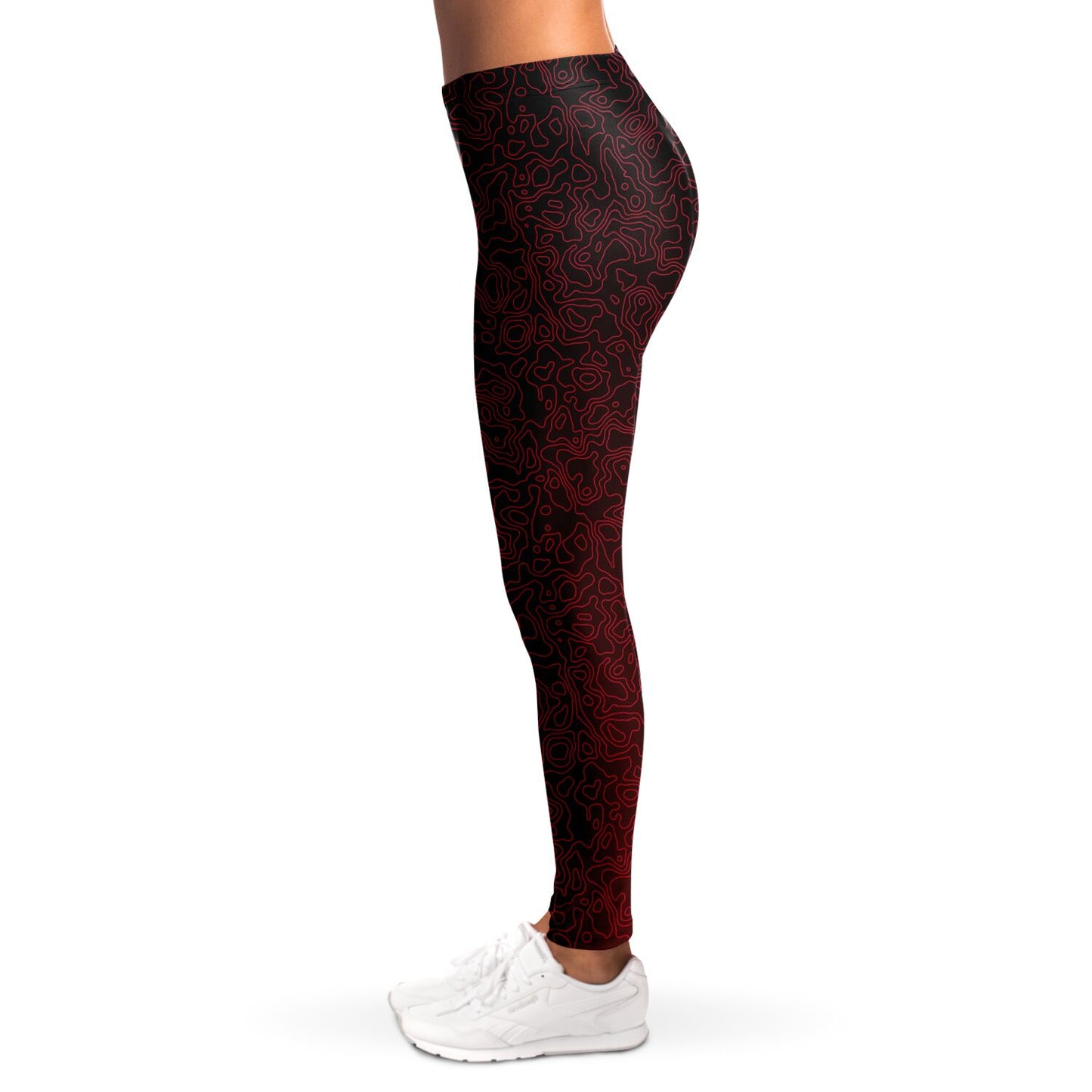 Zephyra Leggings - Crimson Storm