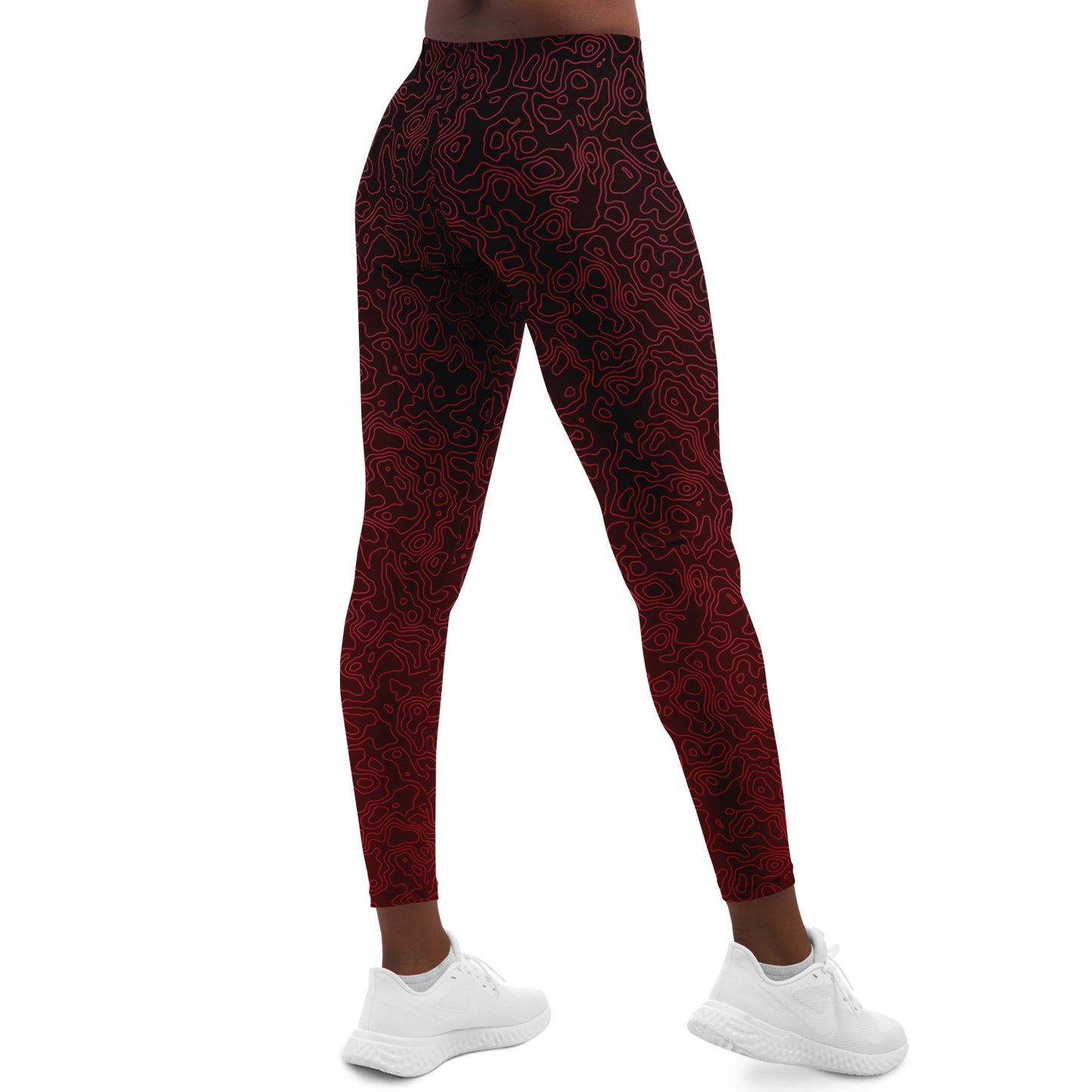 Zephyra Leggings - Crimson Storm