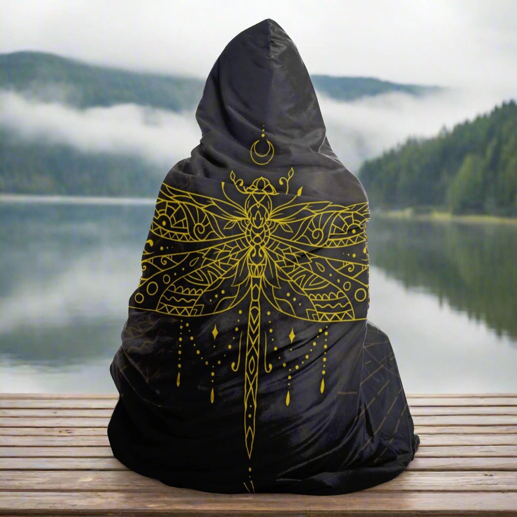 Eldrath Dragonfly Hooded Blanket