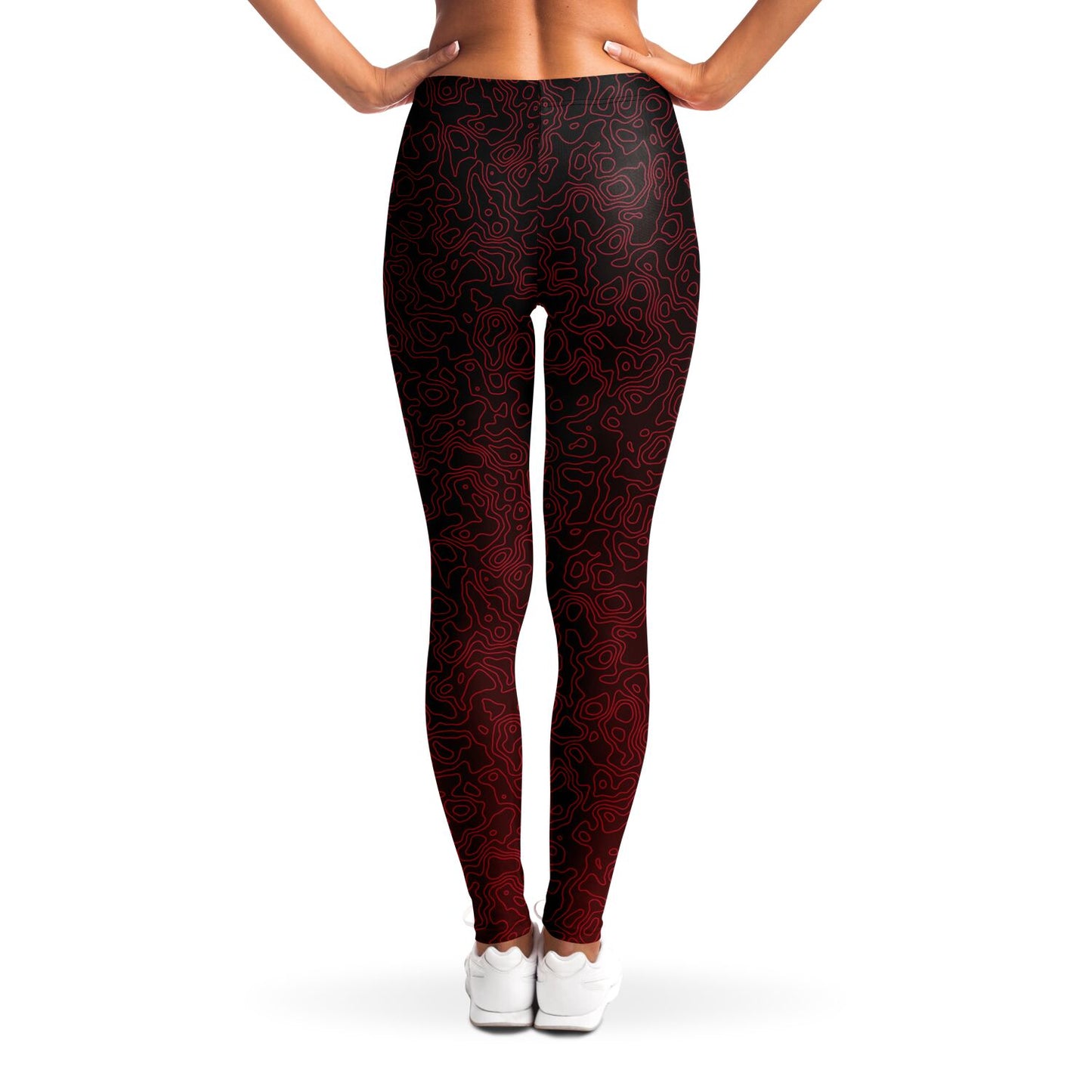 Zephyra Leggings - Crimson Storm