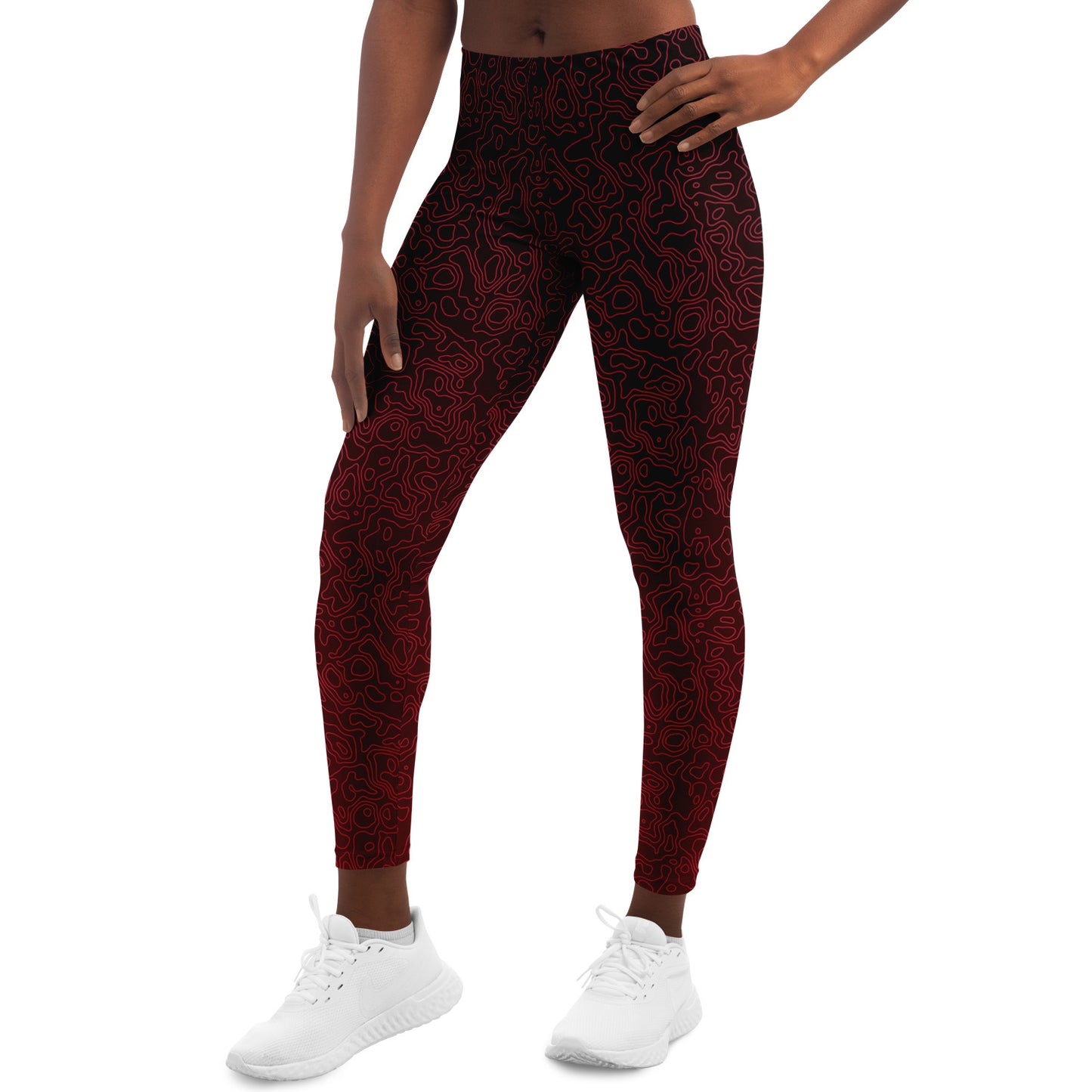 Zephyra Leggings - Crimson Storm