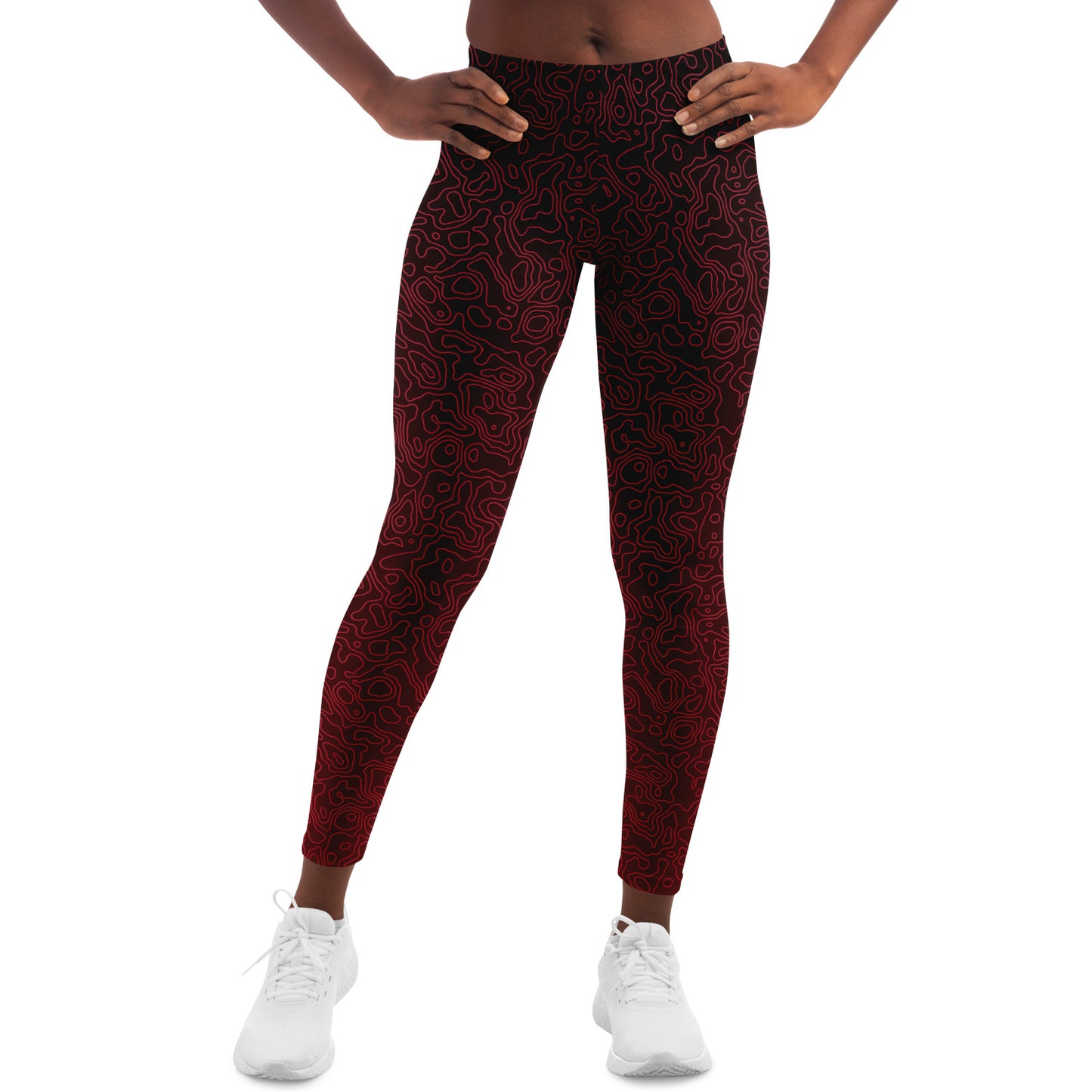 Zephyra Leggings - Crimson Storm