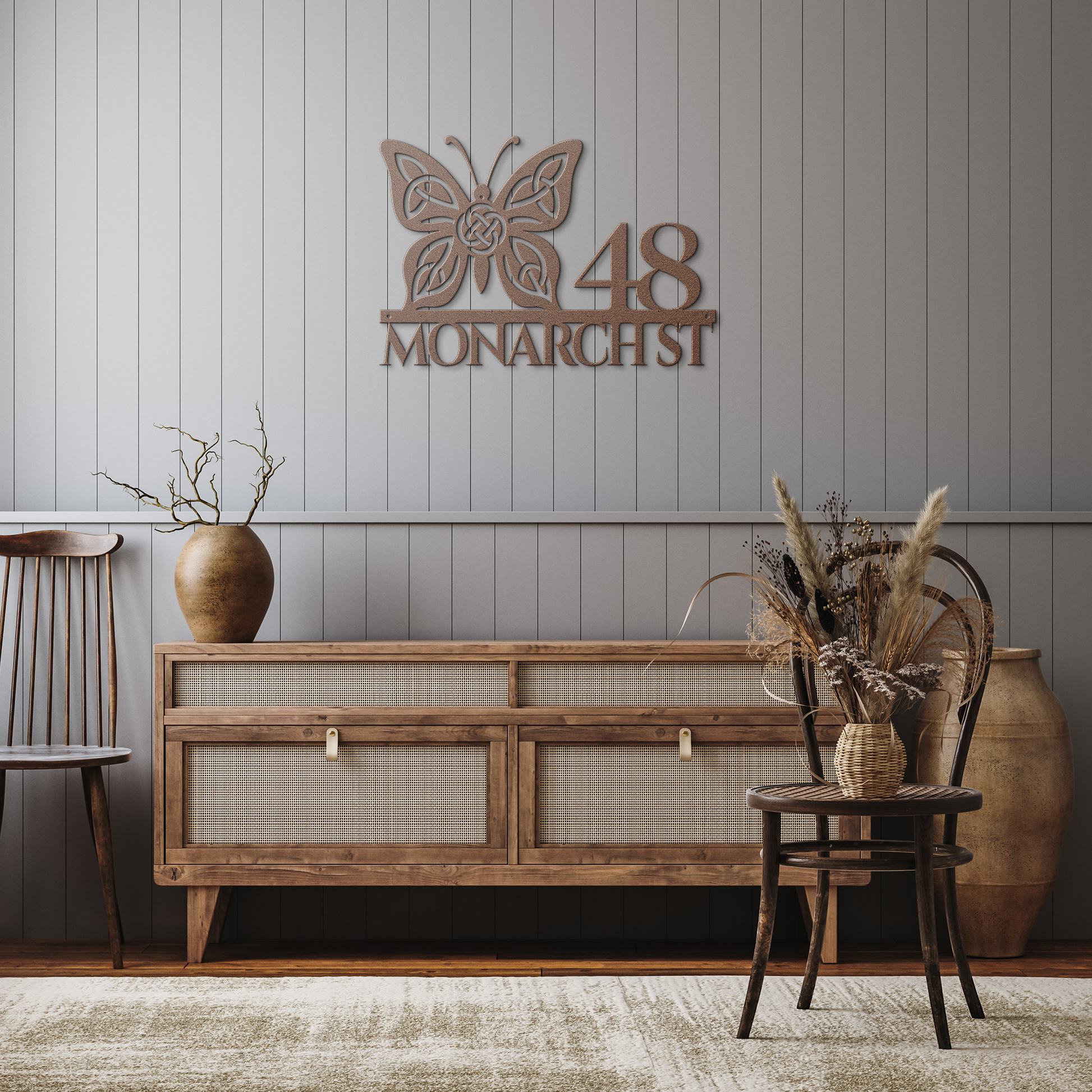 Celtic_Butterfly_Metal_Address_Sign_Copper_Rustic_Hallway_Mockup.png_15427986