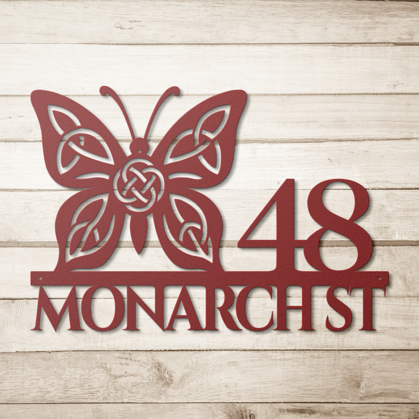 Celtic_Butterfly_Metal_Address_Sign_Red_Simple_Wood_BKGD_Mockup.png_15427981
