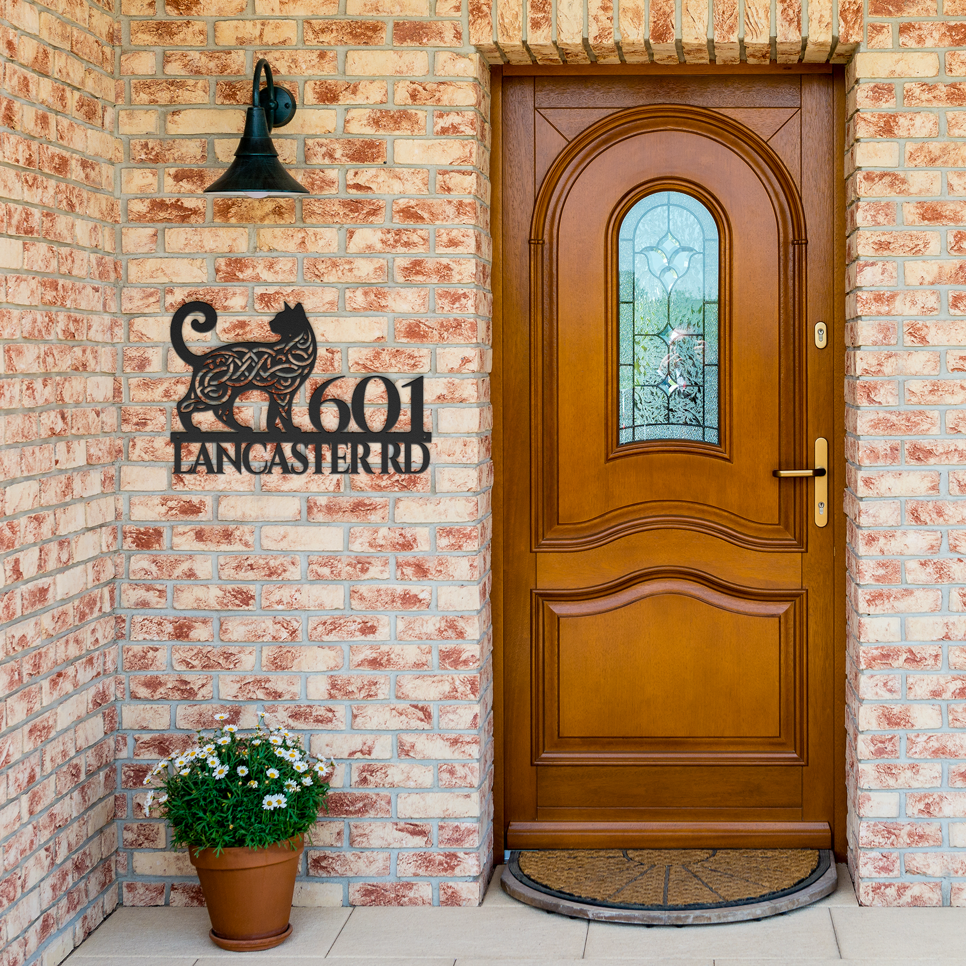 Celtic_Cat_Metal_Address_Sign_Black_Brick_Entrance_Mockup.png_15427992