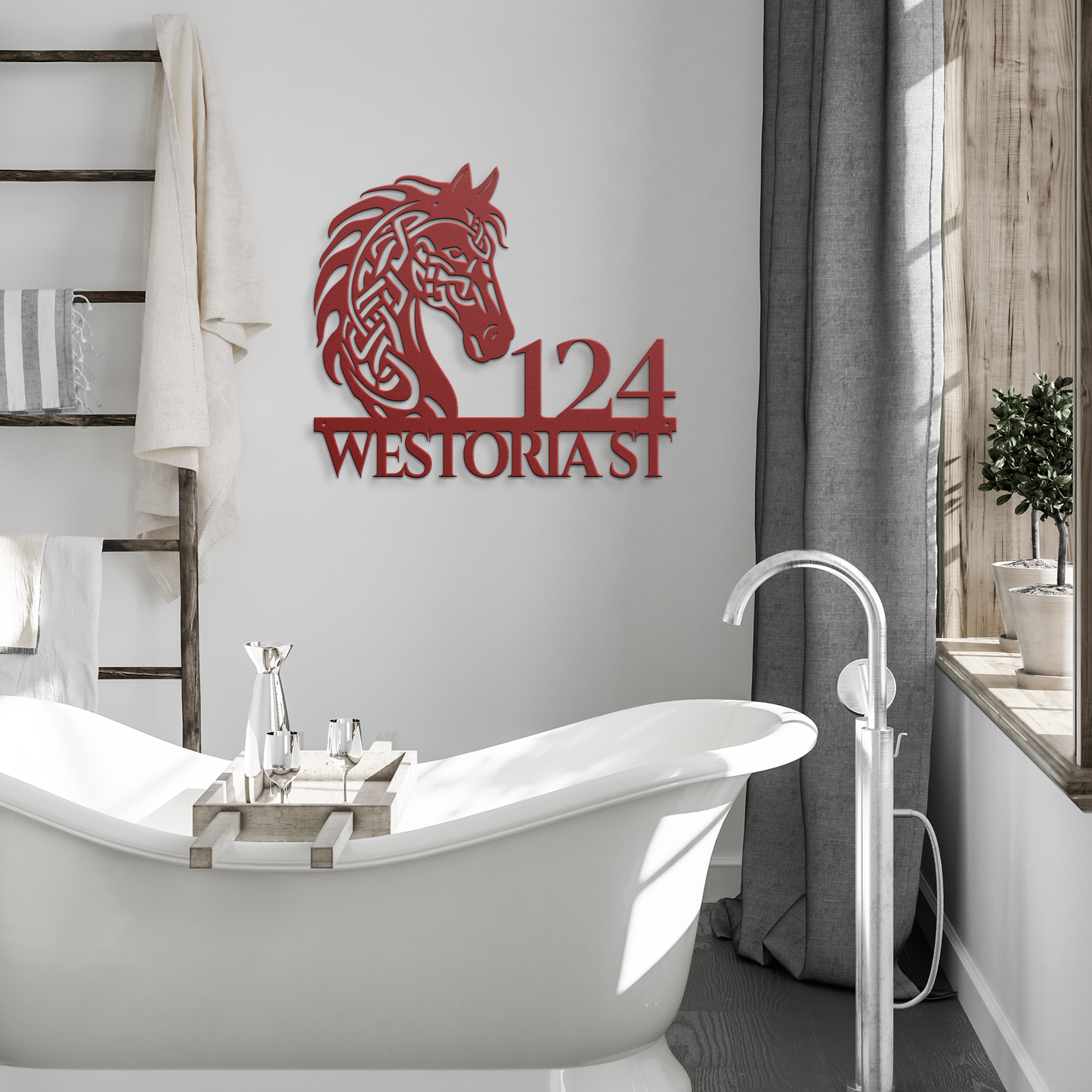 Celtic_Horse_Head_Metal_Address_Sign_Red_Modern_Bathroom_Mockup.png_15428010