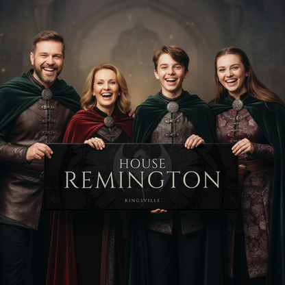 Personalized Dragon House Banner Panoramic Canvas