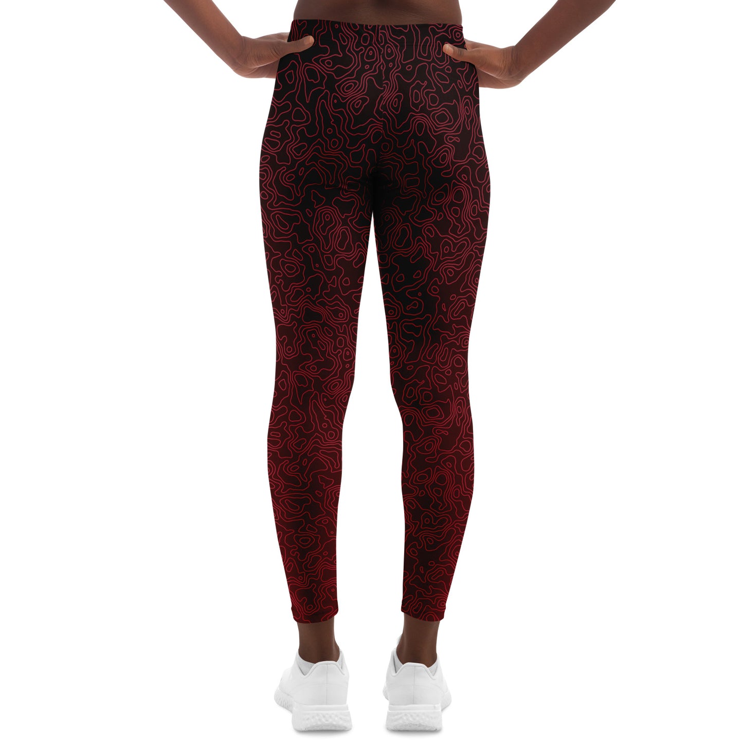 Zephyra Leggings - Crimson Storm