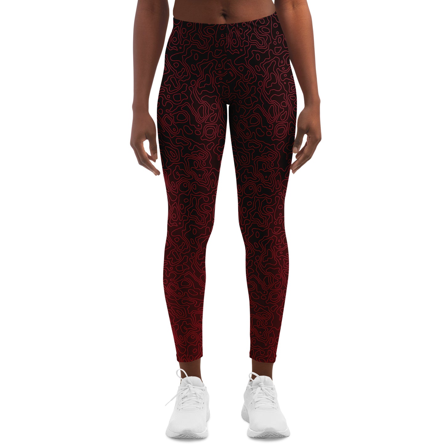 Zephyra Leggings - Crimson Storm