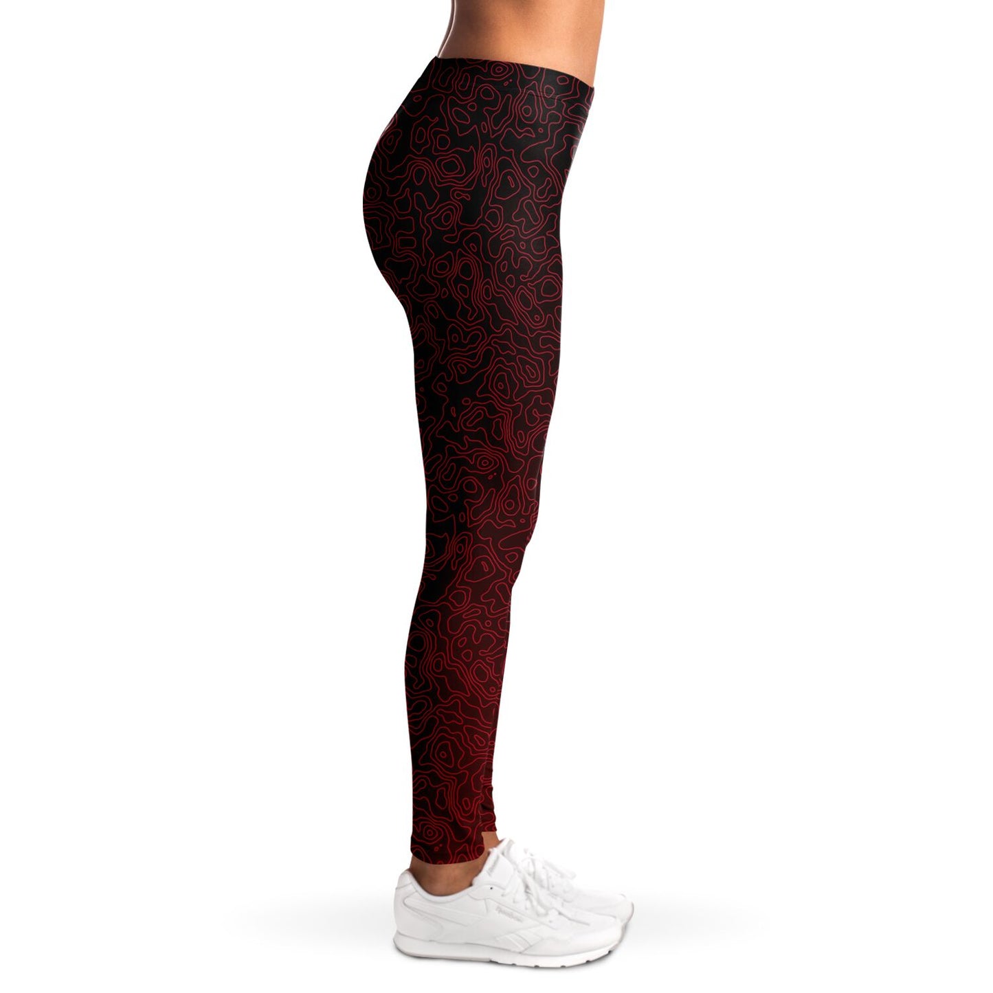 Zephyra Leggings - Crimson Storm