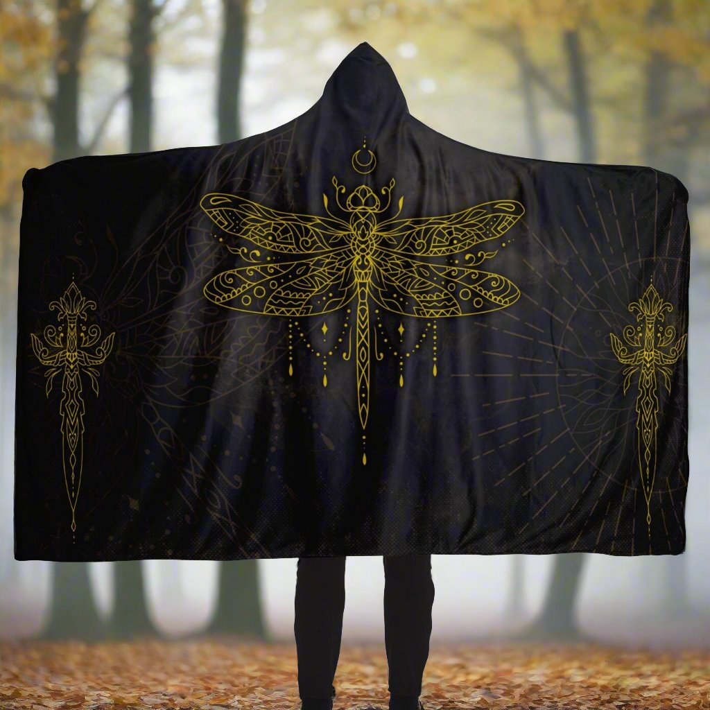 Eldrath Dragonfly Hooded Blanket