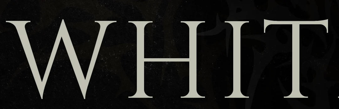 Flat lettering, close up